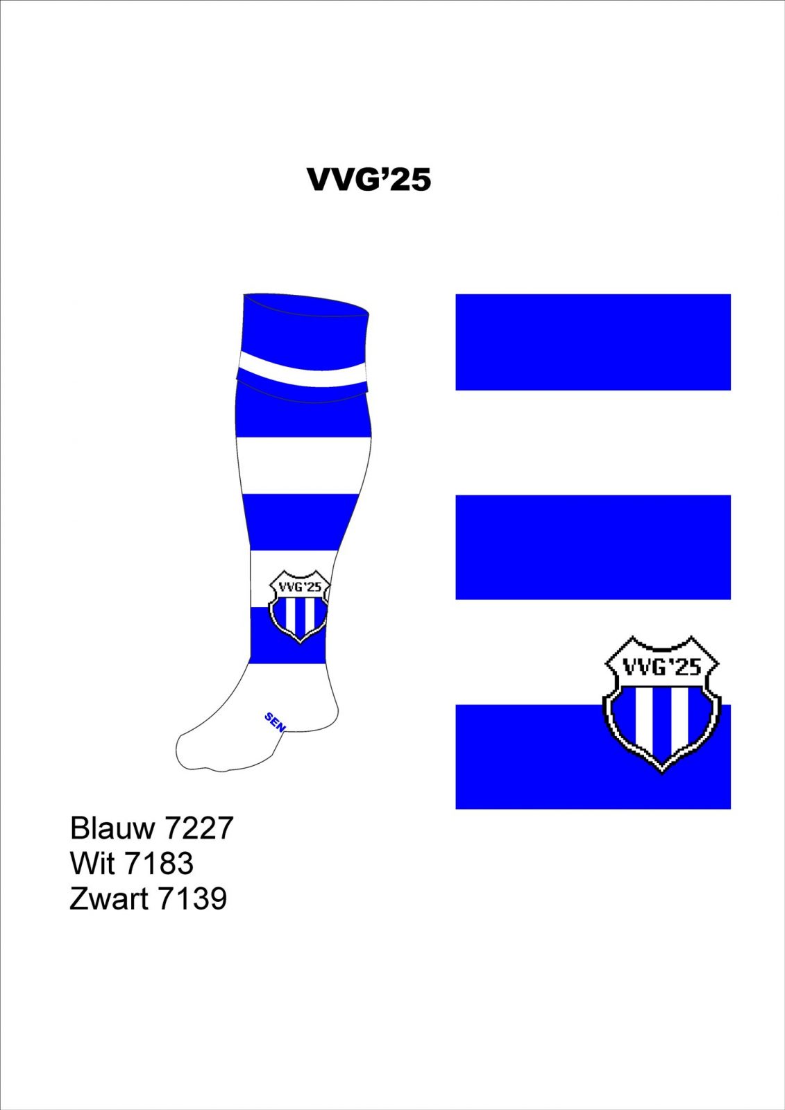 VVG'25 voetbalsok - schoenen